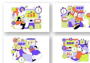 10 ERP Software System Illustration