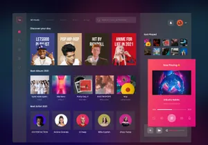 FM Music - Music Player Dashboard Saas App