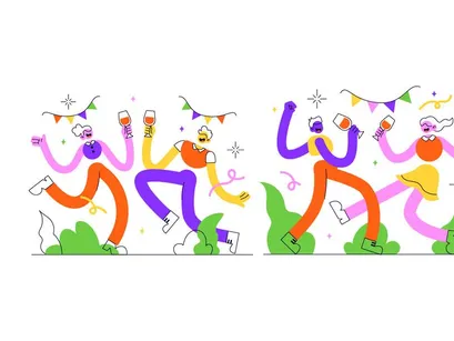 5 Ilustração Vetorial de Celebração