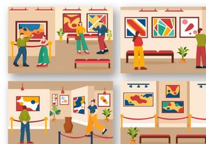 12 Exhibition Gallery Illustration