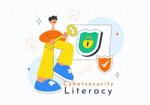 10 Cybersecurity-Literatur-Illustrationen