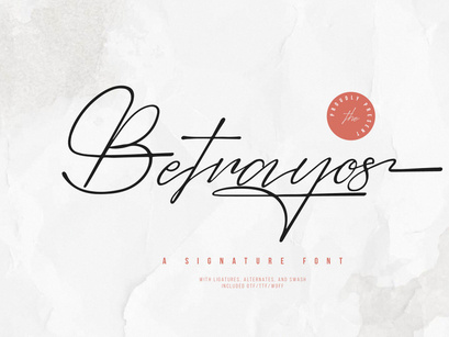 Betrayos | Signature Font