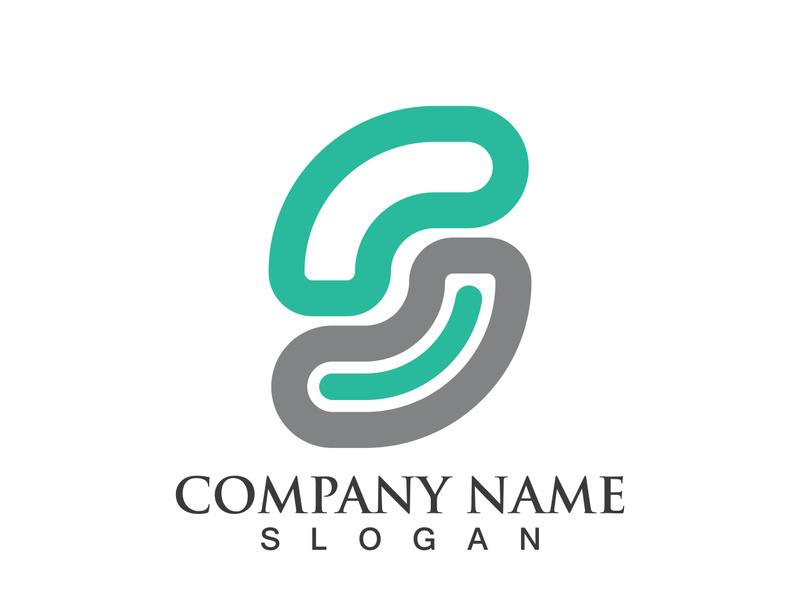 Business corporate S letter logo design vector