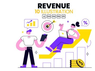 10 Revenue Vector Illustration preview picture