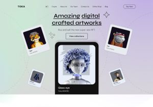 NFT- Marketplace landing Page