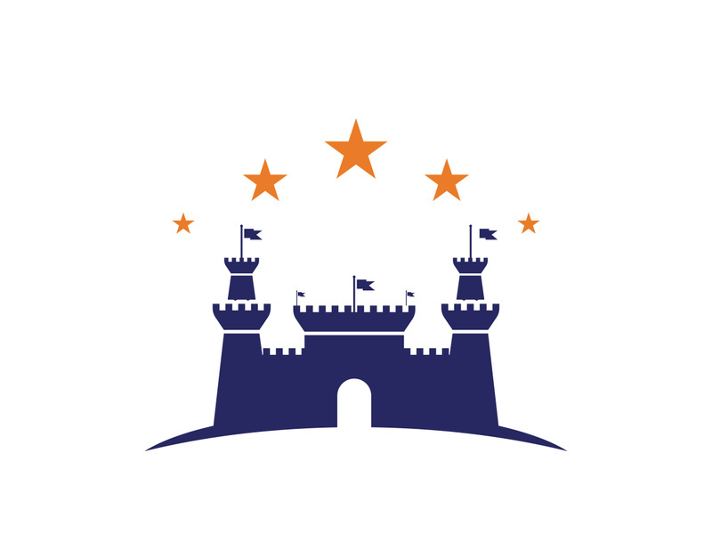 Castle vector illustration icon