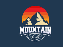 Mountain Logo, Nature Landscape Vector
