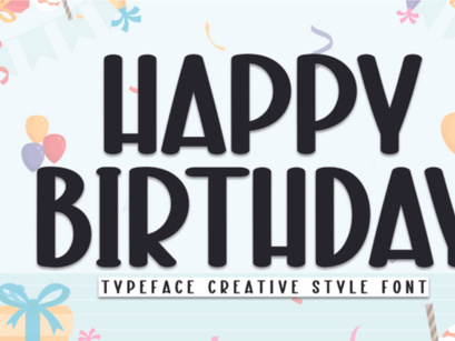 Happy Birthday Font