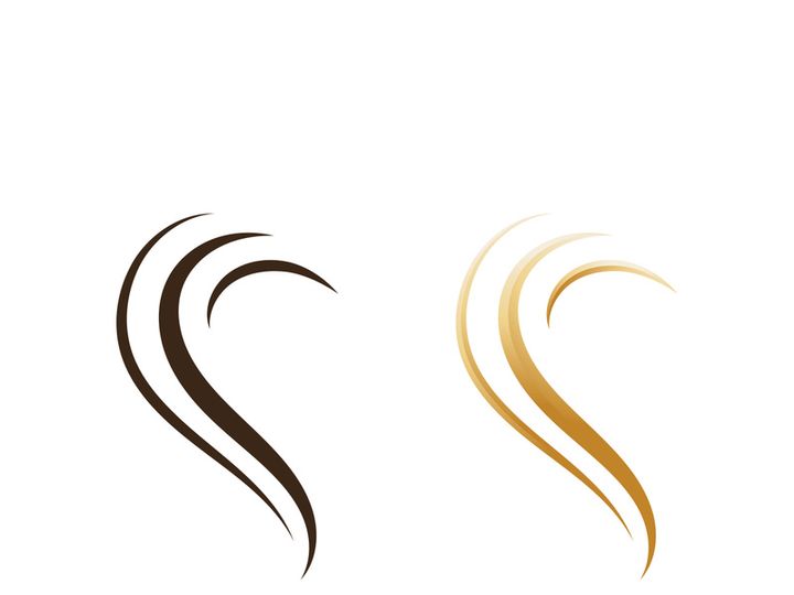 hair logo vector symbol, illustration icon