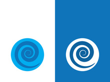 Wave beach vector illustration design logo