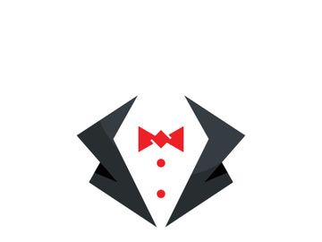 Tuxedo man logo and symbols template preview picture