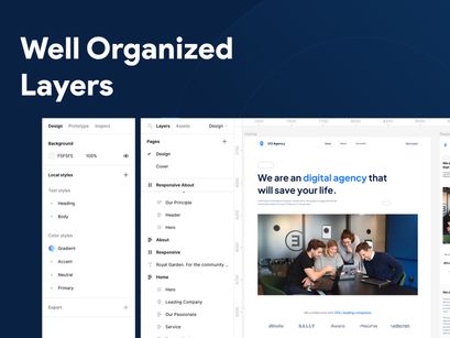 Digital Agency Website UI KIT