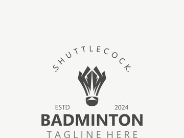 Badminton Shuttlecock logo icon design for Sport Badminton Championship club competition preview picture