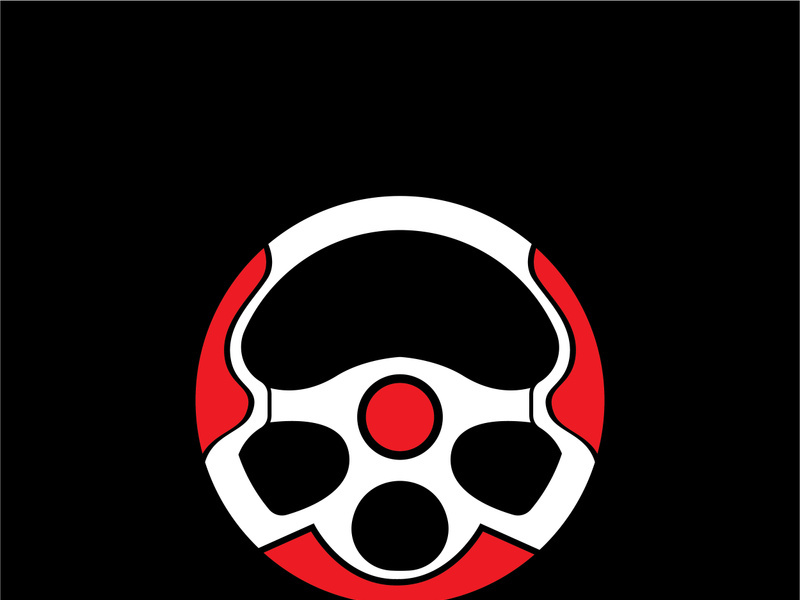 Steering Wheel vector image logo icon