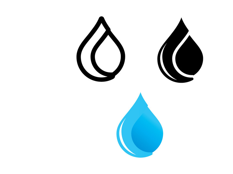 water drop Logo Template vector water icon design