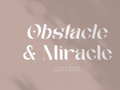Afteris Moghu Modern/Vintage Font