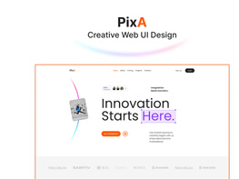 PixA – Creative Agency Web UI Design preview picture