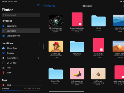 Finder for iPad Concept