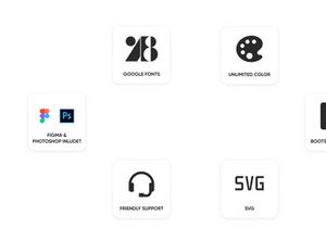 Landing Page PSD Figma Template "Busin One"