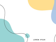 Hand drawn minimalist fluid shapes background