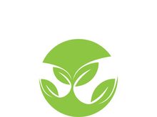 Logos of green tree leaf ecology nature element vector