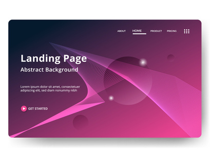 Asbtract background Landing page template vol 1