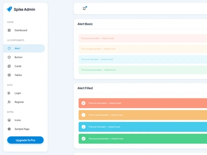 Spike VueJS Free Admin Dashboard Template