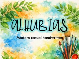 ALHUBIAS – Modern Casual Handwritten Font (OTF-TTF) preview picture