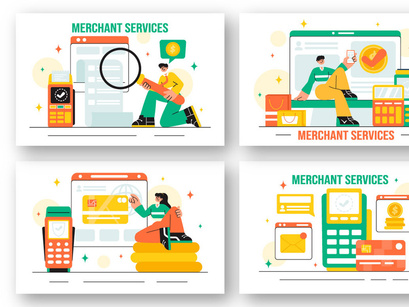 15 Merchant Services Illustration