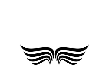 Wing illustration logo and symbol vector preview picture