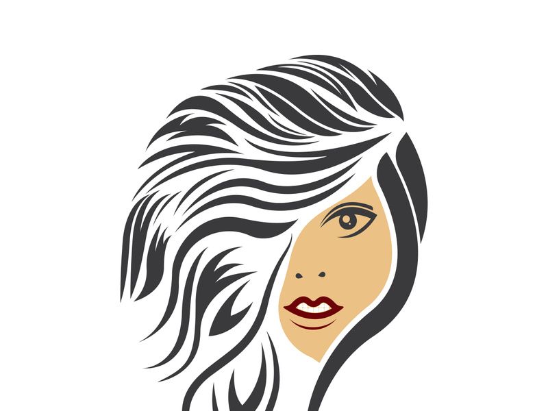 Women beauty, salon, spa, hair minimalist logo design inspiration