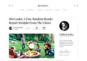 Blogly Theme - free Sketch