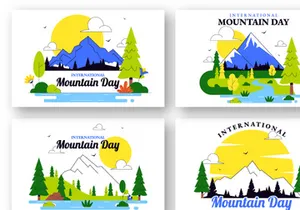 10 International Mountain Day Illustration
