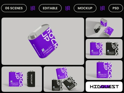Coffee Can Mockup