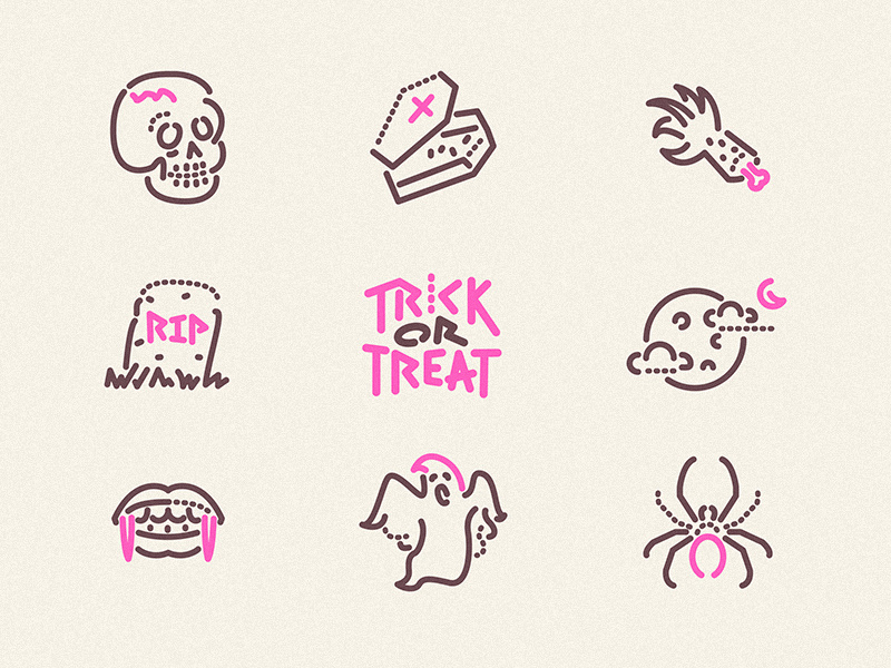 Trick or Treat icons preview picture