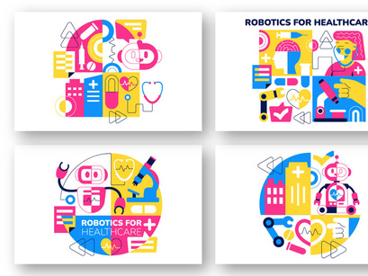 10 Robotic For Healthcare Illustration