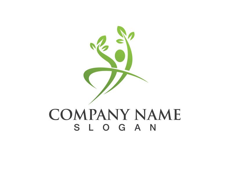 Health life people tree leaf green logo