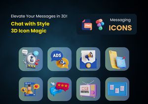 3D Icon for Messaging