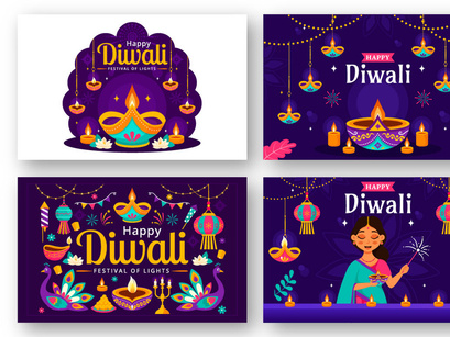 13 Diwali Festival of Lights Illustration