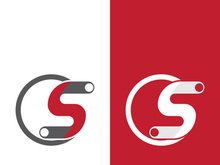 Business corporate S letter logo design vector