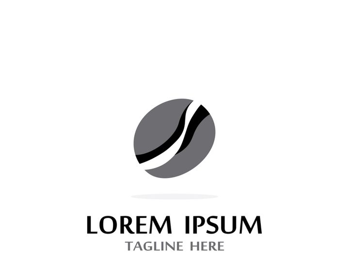 Premium coffee bean logo design.