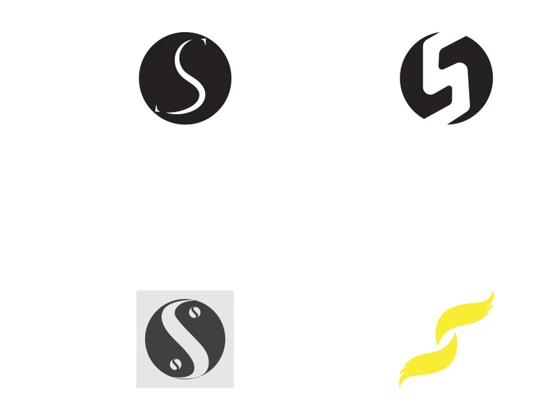 Initial letter S element abstract logo.