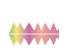 Sound waves vector illustration design template