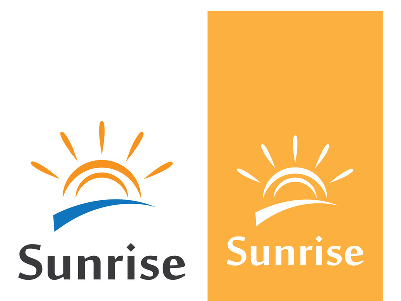 Creative and unique sun logo design.