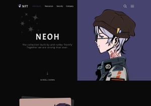 NFT Marketplace landing page