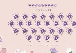 Sun Flower - Decorative Display Font