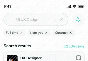 Job Finding app design kit