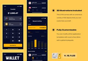 Wallet Banking App UI Kits
