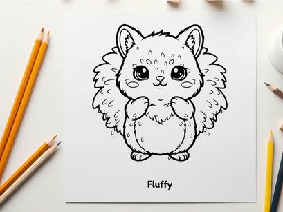 Cute fluffy hamster smiling vector illustration