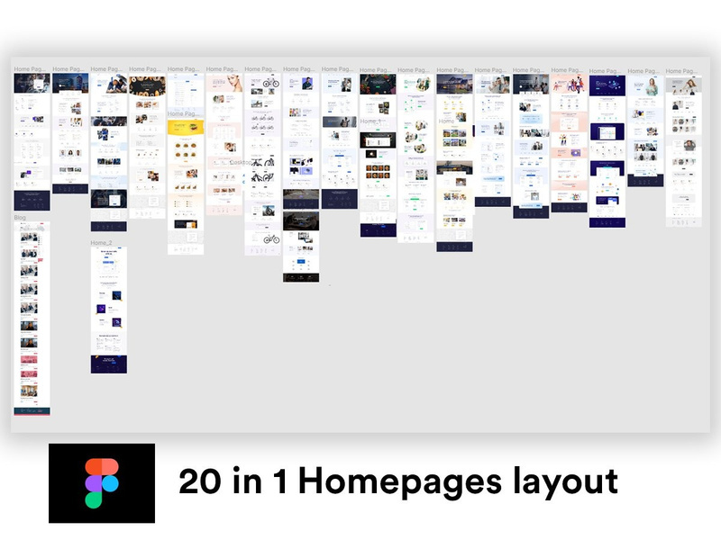 20 in 01 Homepages Layout In Figma